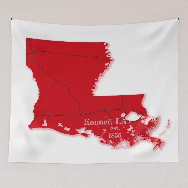 Item preview, Kenner, LA [Red] designed and sold by PhilbonianDezin.