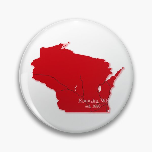 Item preview, Kenosha, WI [Red] designed and sold by PhilbonianDezin.