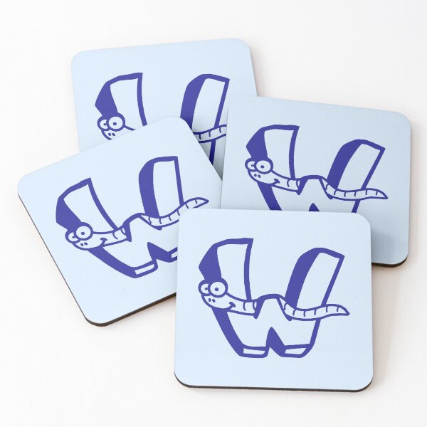 Item preview, Worm Letter W Funny First Word ABC Name Comic designed and sold by shirt-o-mat.