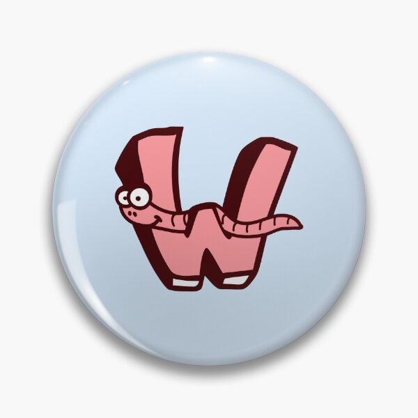 Item preview, Worm Letter W Funny First Word ABC Name Comic designed and sold by shirt-o-mat.