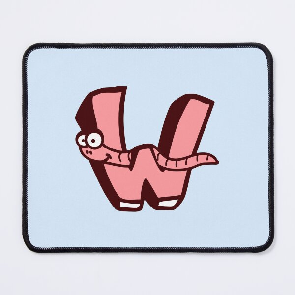 Item preview, Worm Letter W Funny First Word ABC Name Comic designed and sold by shirt-o-mat.