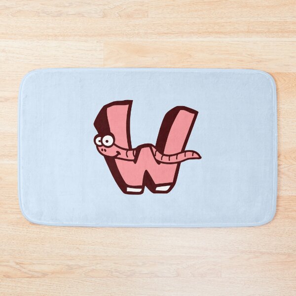 Item preview, Worm Letter W Funny First Word ABC Name Comic designed and sold by shirt-o-mat.