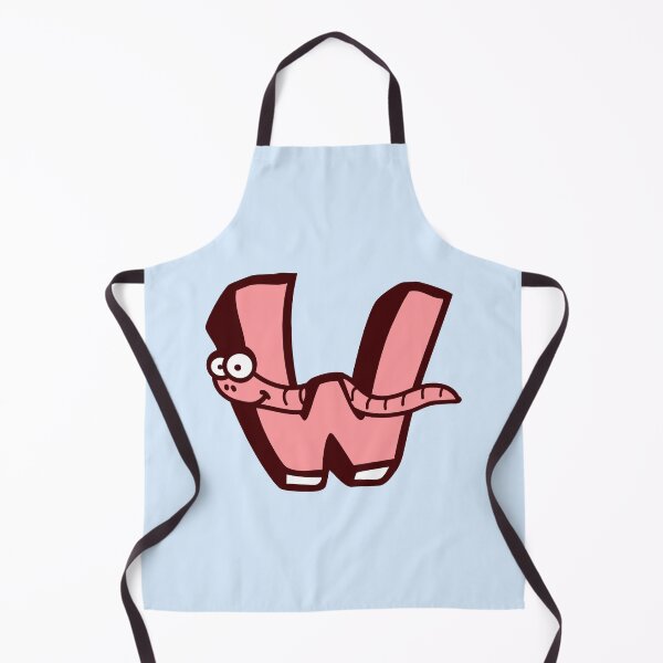 Item preview, Worm Letter W Funny First Word ABC Name Comic designed and sold by shirt-o-mat.