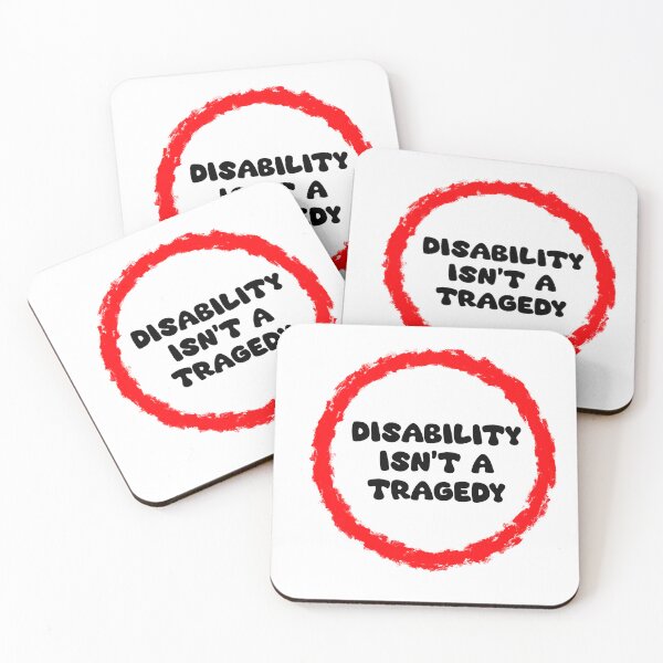 Item preview, Disability isn’t a tragedy circle designed and sold by LaurenEhretArt.