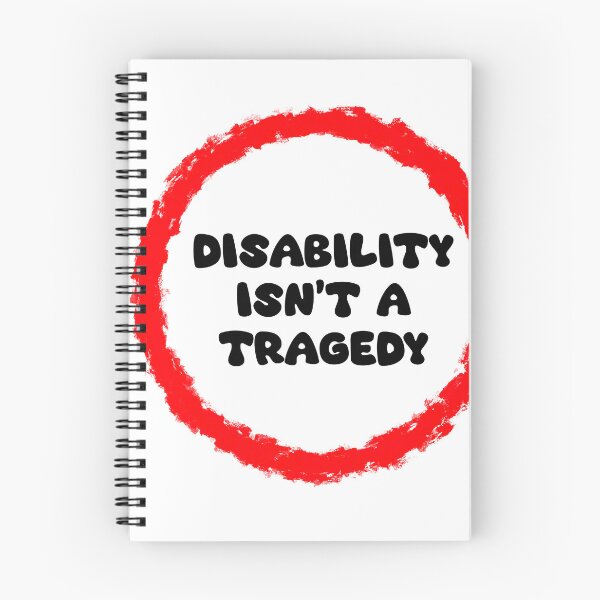 Item preview, Disability isn’t a tragedy circle designed and sold by LaurenEhretArt.