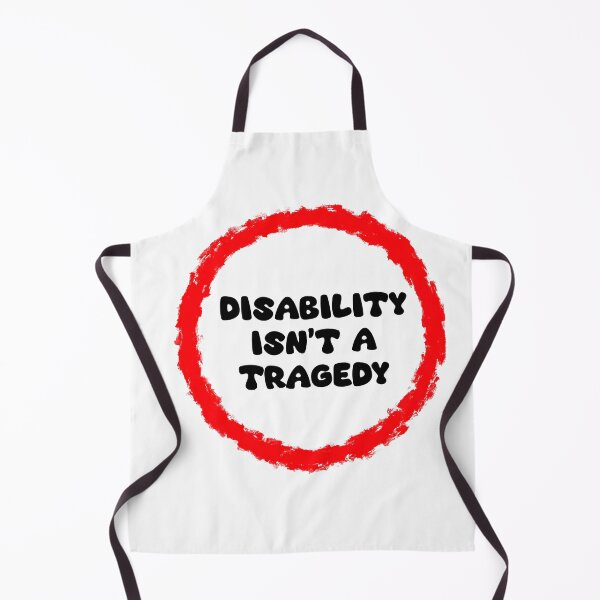 Item preview, Disability isn’t a tragedy circle designed and sold by LaurenEhretArt.