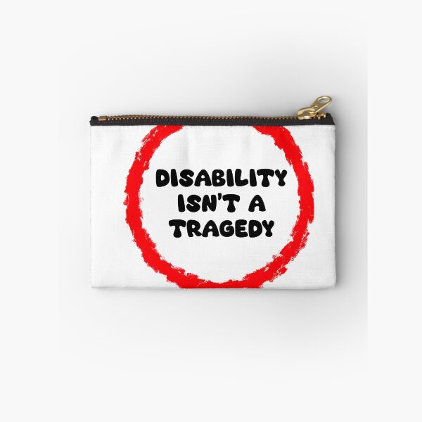 Item preview, Disability isn’t a tragedy circle designed and sold by LaurenEhretArt.
