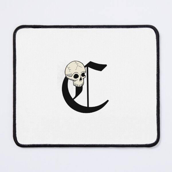 Item preview, Old English "C" Letter with Skull designed and sold by DanielPowers.