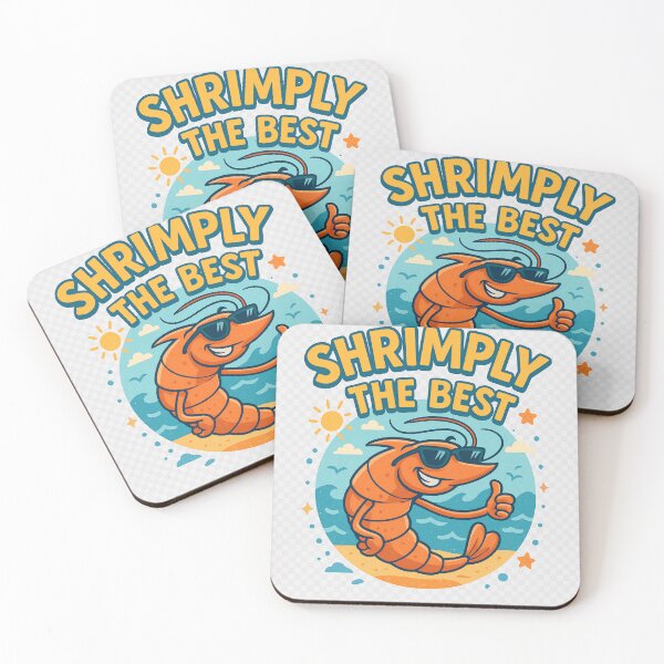 Artikelvorschau, Funny pun shrimply the best shrimp entworfen und verkauft von MeresClothing.