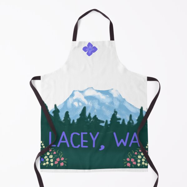 Item preview, Lacey Washington Mount Rainier with Berries and Hydrangeas designed and sold by abitofaromantic.