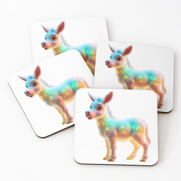 Item preview, Cute Colorful Donkey designed and sold by GloriousArtSKD.