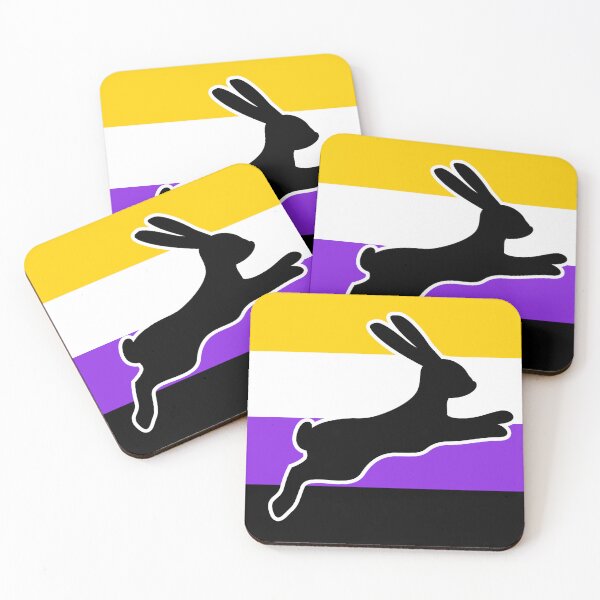 Item preview, Non-binary Flag Color Block - Rabbit  designed and sold by Proud-Rabbit.