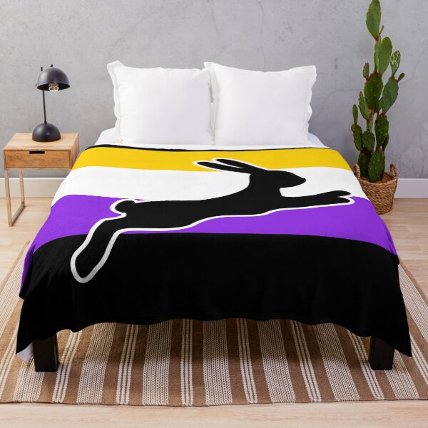Item preview, Non-binary Flag Color Block - Rabbit  designed and sold by Proud-Rabbit.