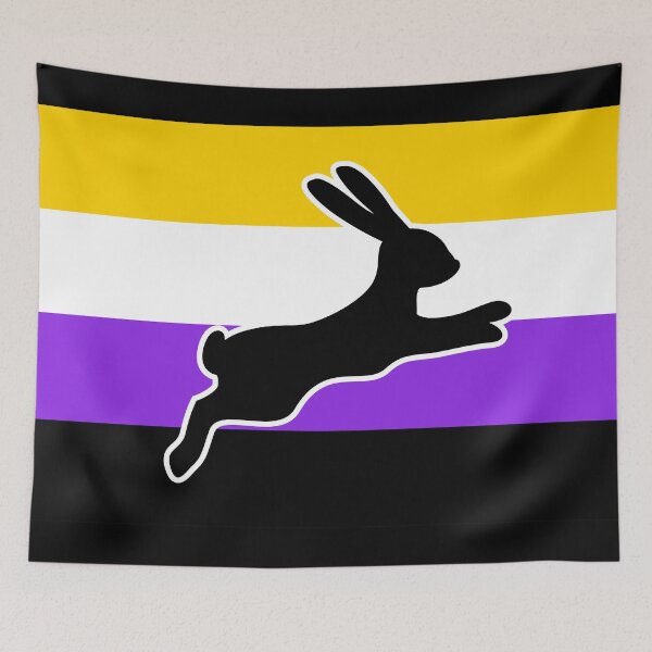 Item preview, Non-binary Flag Color Block - Rabbit  designed and sold by Proud-Rabbit.