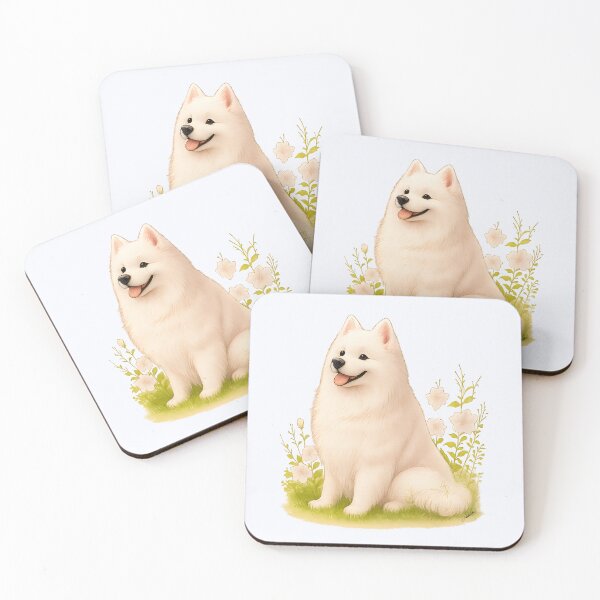 Item preview, Samoyed in the Garden designed and sold by DakotaPoppin.