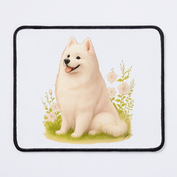 Item preview, Samoyed in the Garden designed and sold by DakotaPoppin.