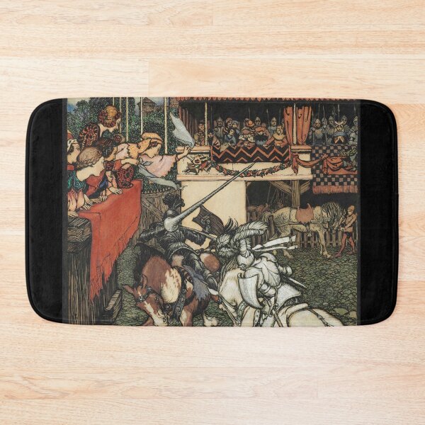 Item preview, Sir Tristram Defeats Sir Palamedes in Ireland - Arthur Rackham designed and sold by forgottenbeauty.