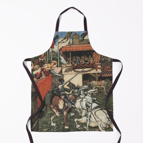 Item preview, Sir Tristram Defeats Sir Palamedes in Ireland - Arthur Rackham designed and sold by forgottenbeauty.