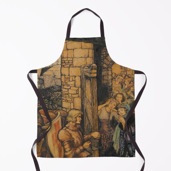 Item preview, Sir Galahad at the Castle of Maidens - Arthur Rackham designed and sold by forgottenbeauty.