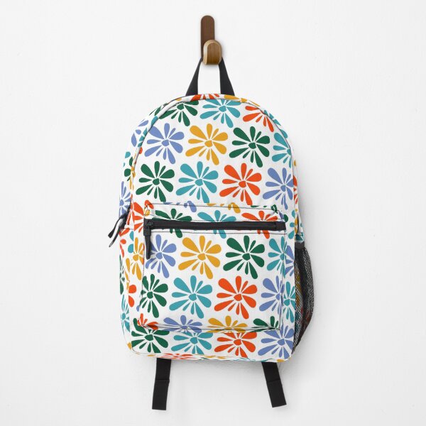 Item preview, Funky Folk Flowers on White Seamless Repeat designed and sold by Sharon Schwalbe.