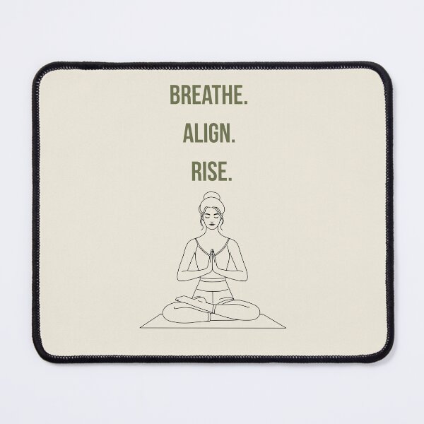 Item preview, Breathe Align Rise - Chakra Affirmation Yoga Shirt / Poster designed and sold by Spiritual Connection.