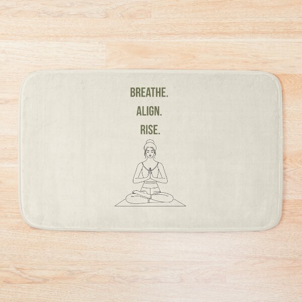 Item preview, Breathe Align Rise - Chakra Affirmation Yoga Shirt / Poster designed and sold by Spiritual Connection.