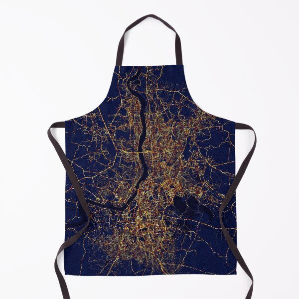 Item preview, Kolkata, West Bengal, India Map - City At Night designed and sold by deMAP.