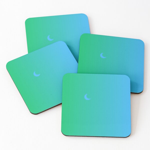 Item preview, Blended Blue Crescent Moon Green Gradient Sky designed and sold by ShaunSandhu.