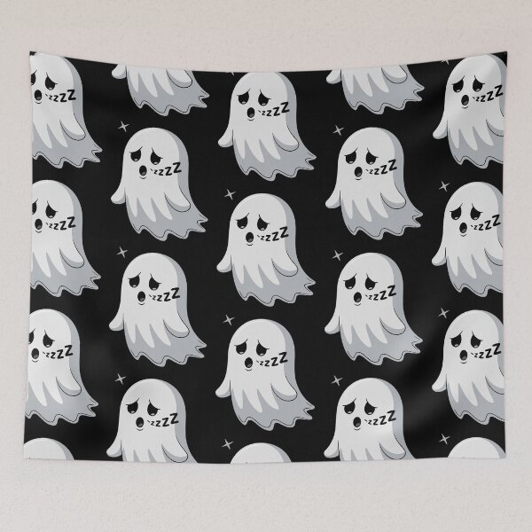 Item preview, Sleepy Cute Halloween Ghost – Tired Spirit with Zzz’s designed and sold by Taans-Creation.