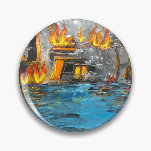 Item preview, Burning of the Library of Alexandria designed and sold by reese dawson art.