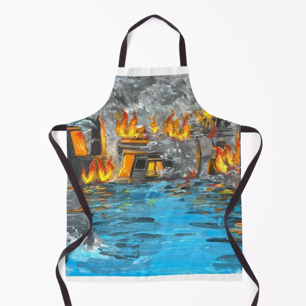 Item preview, Burning of the Library of Alexandria designed and sold by reese dawson art.