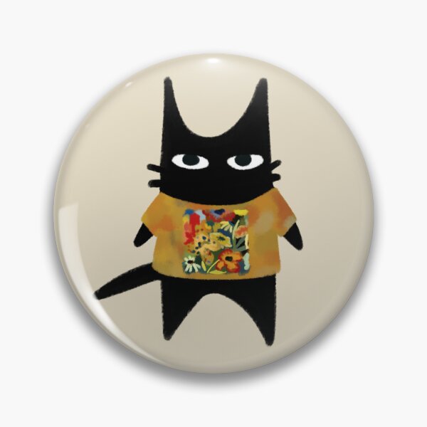 Artikelvorschau, Furtoon-Serie: Schwarze Katze trägt ein T-Shirt mit Liedern von Adrienne Lenker entworfen und verkauft von Kyna Arts.