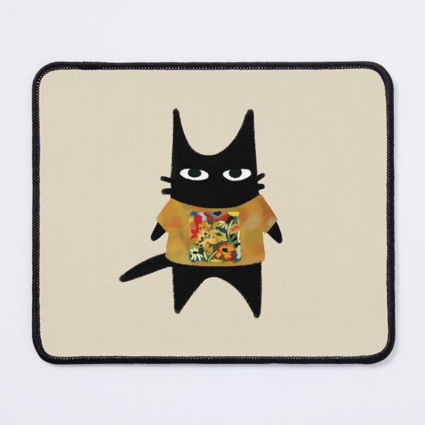 Item preview, furtoon series: black cat wearing adrienne lenker songs album shirt designed and sold by Kyna Arts.