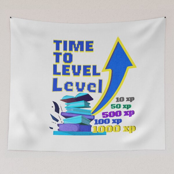Item preview, Time to Level Up, Funny Back-to-School XP Gamer Artwork designed and sold by VueArts.