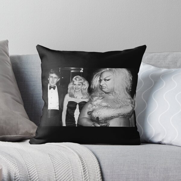 Divine meets Trump Throw Pillow