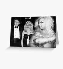 Divine meets Trump Greeting Card