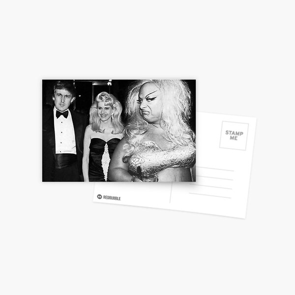Divine meets Trump Postcard