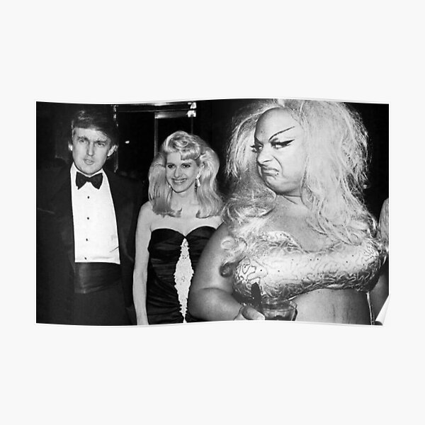 Divine meets Trump Poster