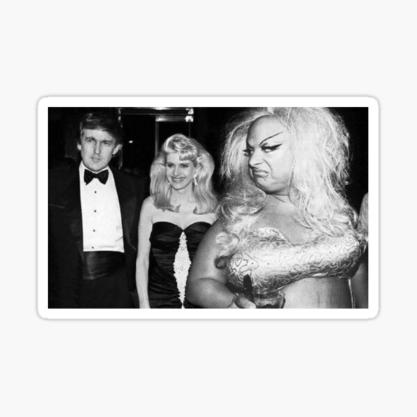 Divine meets Trump Sticker