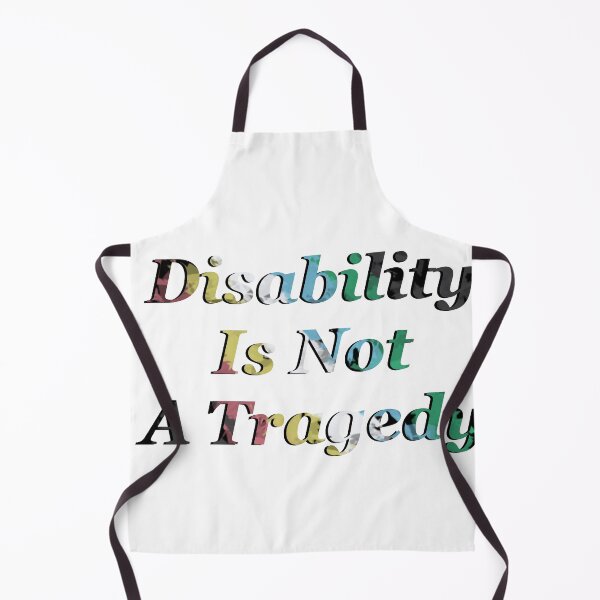 Item preview, Disability is Not a Tragedy flag colors designed and sold by LaurenEhretArt.