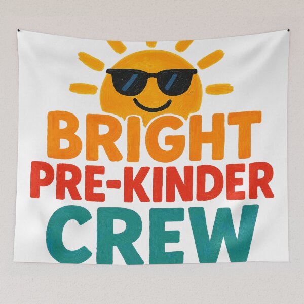 Item preview, Bright Pre-Kinder Crew – For Students & Teachers designed and sold by MamaCarmody.