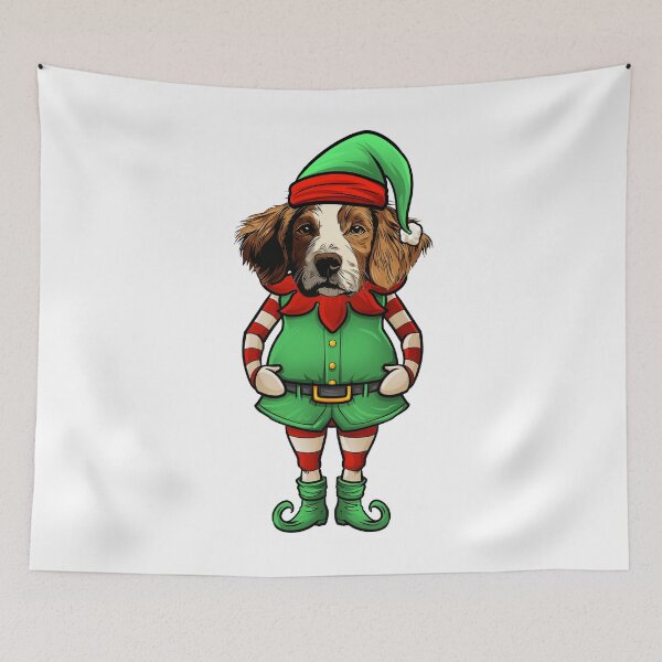 Artikelvorschau, Brittany Spaniel Weihnachtself entworfen und verkauft von whyitsme.