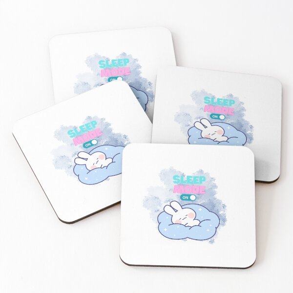 Item preview, Sleep Mode On - Blue Aesthetic Sticker designed and sold by ArtloopA.
