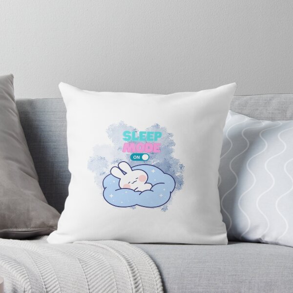 Item preview, Sleep Mode On - Blue Aesthetic Sticker designed and sold by ArtloopA.