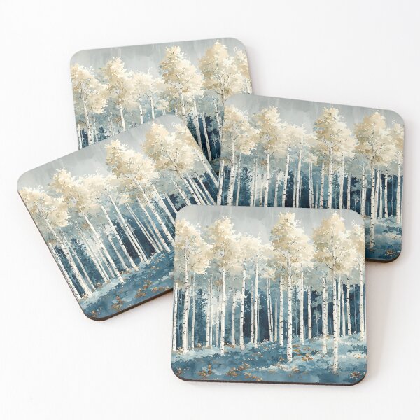 Item preview, A painting of birch woods 3 designed and sold by FlaskLab.