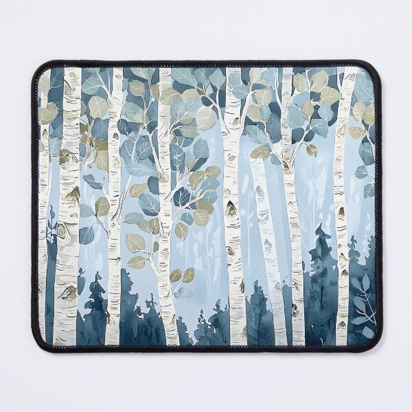 Item preview, A painting of birch woods 2 designed and sold by FlaskLab.