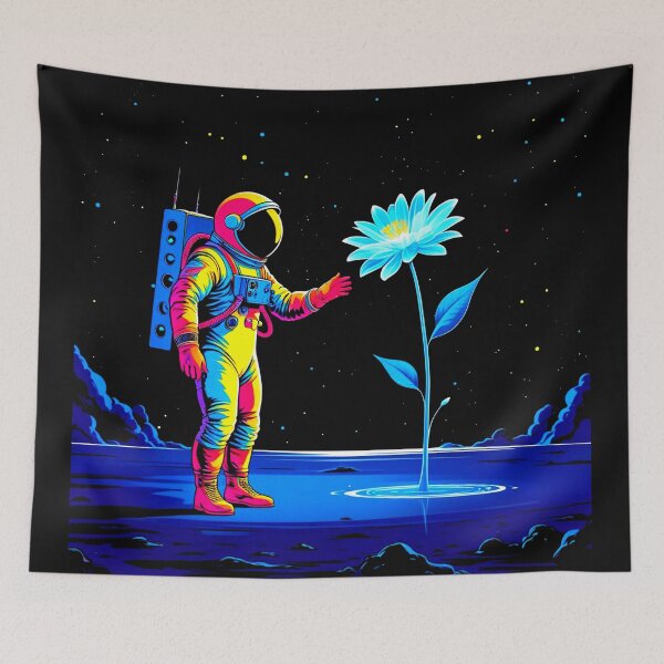 Item preview, Astronaut with Rose in Deep Space Special designed and sold by AlCosmos.