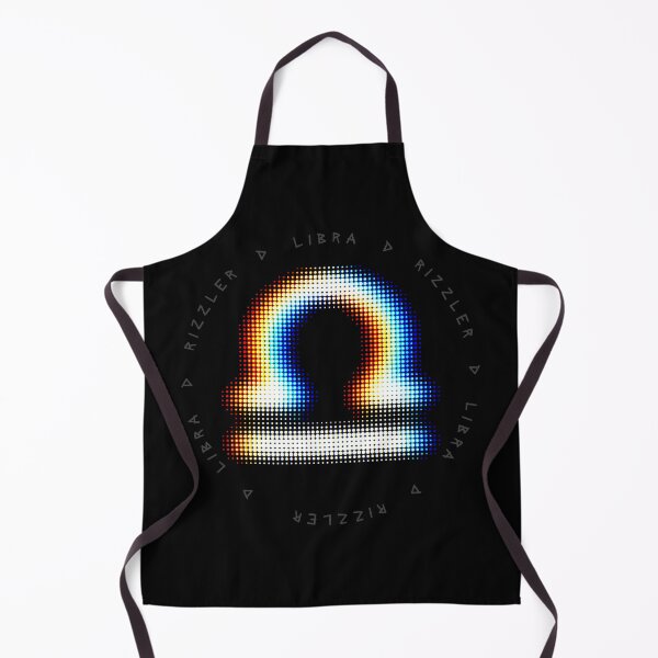 Item preview, Libra Glitch – Balanced Halftone Zodiac Symbol in Neon Air designed and sold by H Jonas.