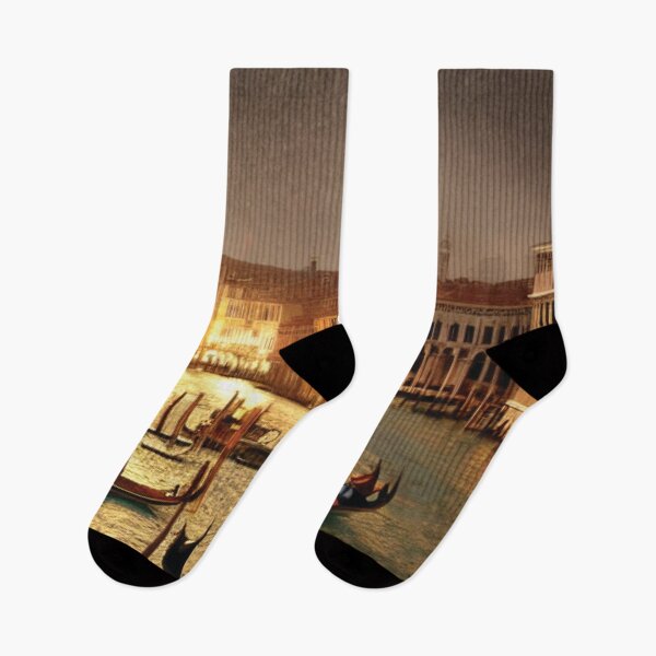 Item preview, Golden Hour in Venice – Romantic Canal Cityscape designed and sold by fairmaiden7.