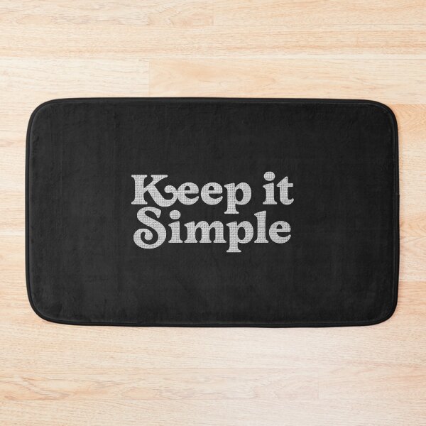 Item preview, Keep it Simple Alcoholics Anonymous Addiction Recovery Phrase White designed and sold by TackyTime.